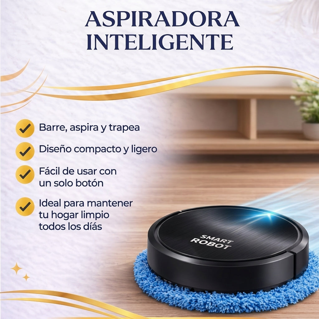 ASPIRADORA INTELIGENTE CON TRAPEADOR XM12