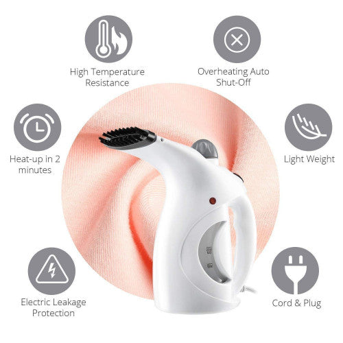 PLANCHA A VAPOR PARA ROPA Y ROSTRO BLANCO MD