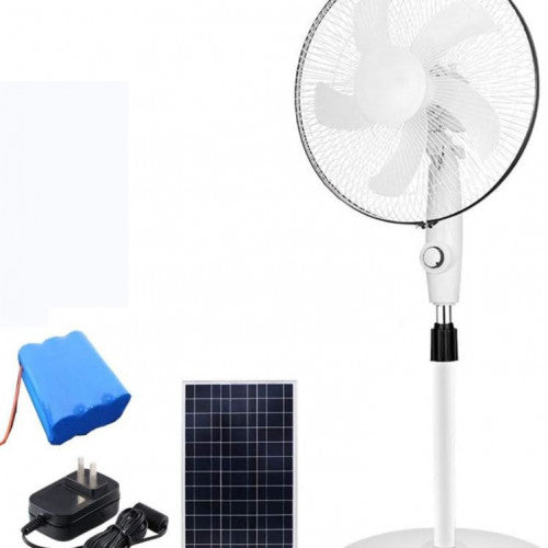 ABANICO SOLAR RECARGABLE  (16 PULGADAS)