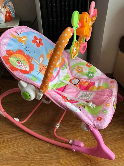 SILLA MECEDORA BABY AZUL y ROSA - 1 Unidad