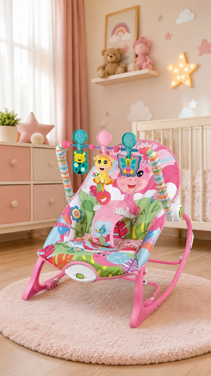 SILLA MECEDORA BABY AZUL y ROSA - 1 Unidad