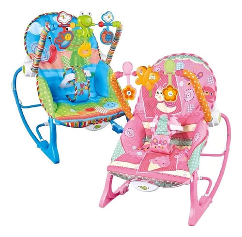 SILLA MECEDORA BABY AZUL y ROSA - 1 Unidad