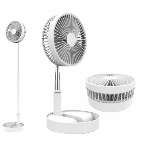 ABANICO RECARGABLE DE ESCRITORIO 4 EN 1 Y PEDESTAL EXTENSIBLE