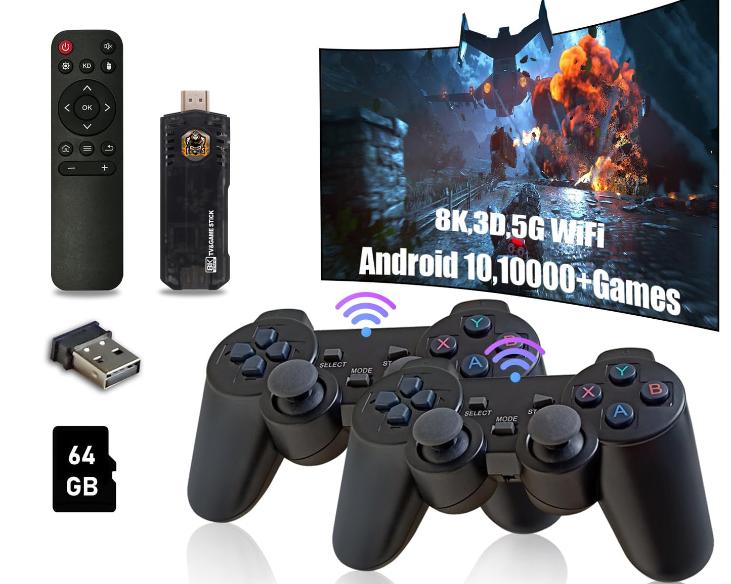 CONSOLA GAME Y TV STICK 5G HDMI 8K