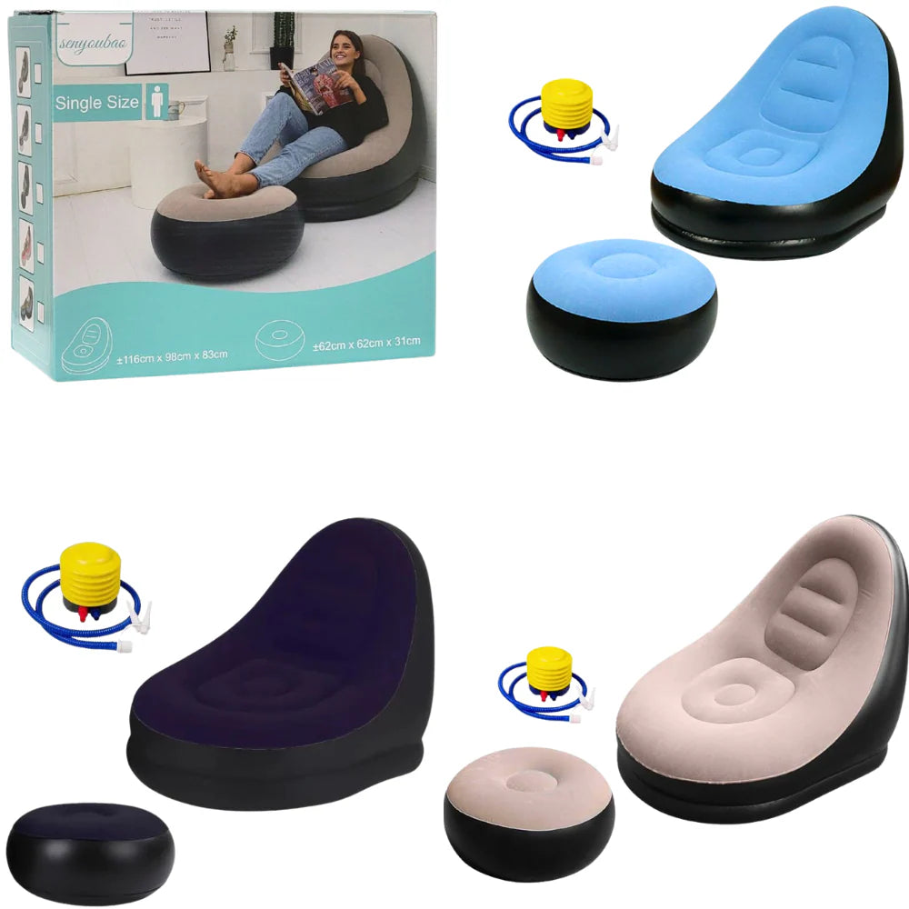 SOFA MULTIFUNCIONAL INFLABLE 116CM X 98CM X 83CM